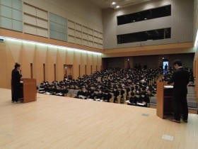 音楽ホールでのセンター試験直前指導