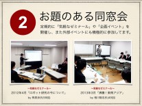 スライドで紹介した「東京春高会の活動」画面