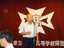 最高齢　秋葉士郎氏（高4回）による乾杯
