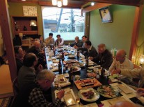 駅前のはやし田鮨で懇親会