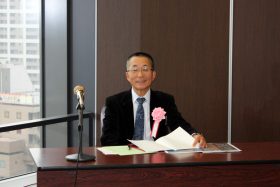 講演いただいた鈴見先生（表題は鈴見先生の講演の言葉）