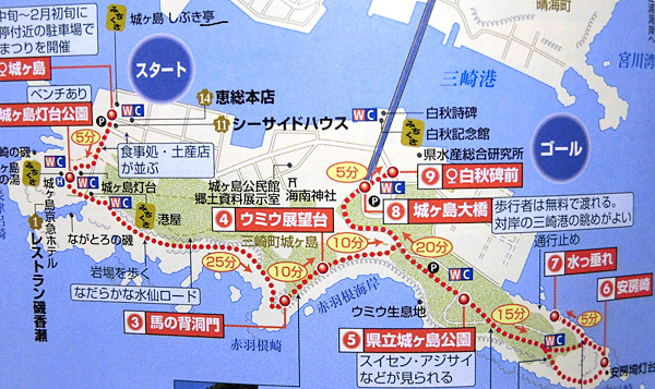 変化に富んだウォーキングができる城ヶ島