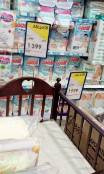 日本製のオムツはモスクワでも人気