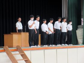 全国・関東に出場する生徒からの挨拶