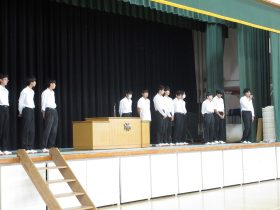 出場生徒からの挨拶