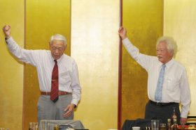 安孫子現会長と安孫子前会長