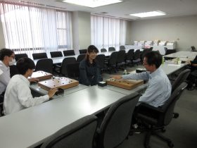 女流プロと春高囲碁部顧問・部員とのご指導対局