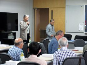 開会式 囲碁クラブ岡田会長挨拶