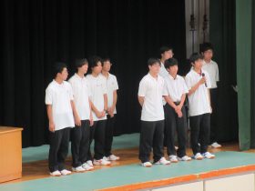 囲碁部団体メンバー挨拶