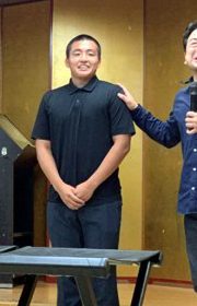 新人OBの柏山さん（高76回）